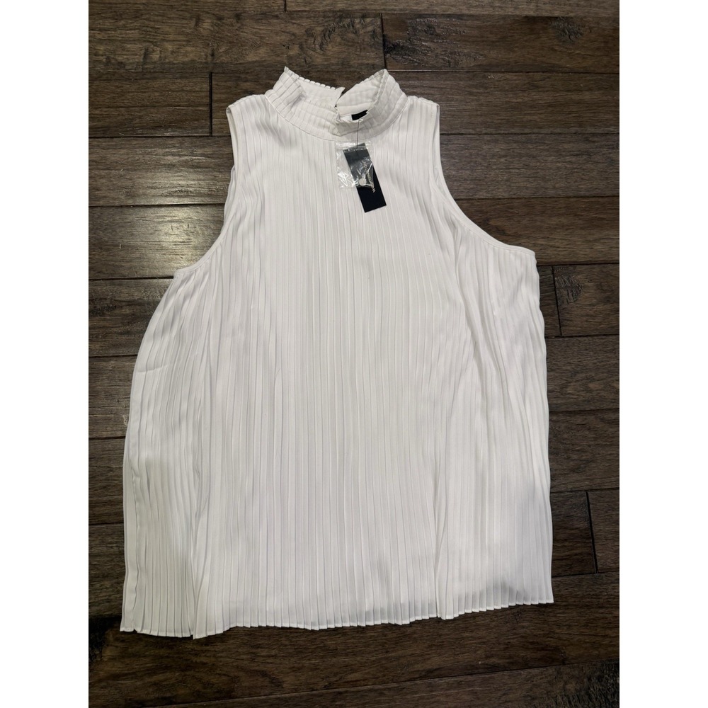 New Worthington High Neck Pleated Blouse Women's Size XL‎